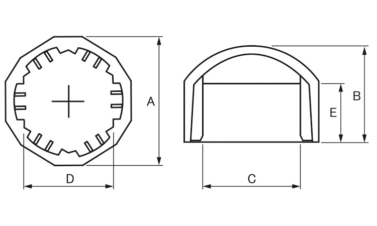ボルト・ナットキャップ(M16用