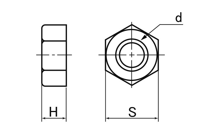 ポリカーボネート 六角ナット 2.0