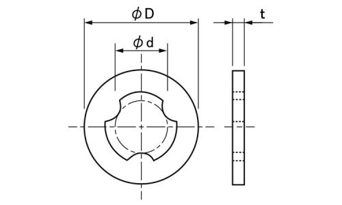 ポリカーボネート ワッシャー(セムス用 3.0