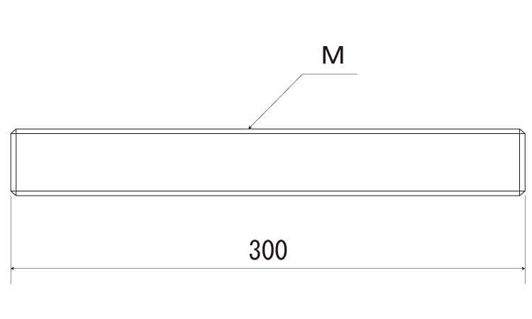 ポリカーボネート 寸切(300(ウィット 300.0 3/8