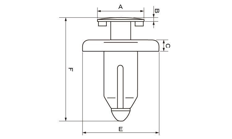 プッシュターンリベット(ニフコ) 6.0