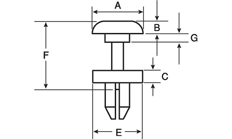 プラスティリベット(着脱(ニフコ 3.5