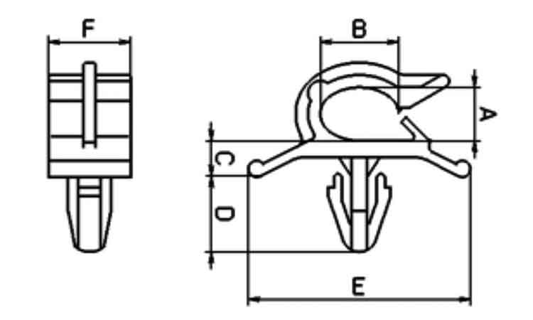 ケーブルクリップ(ニフコ) 2.0