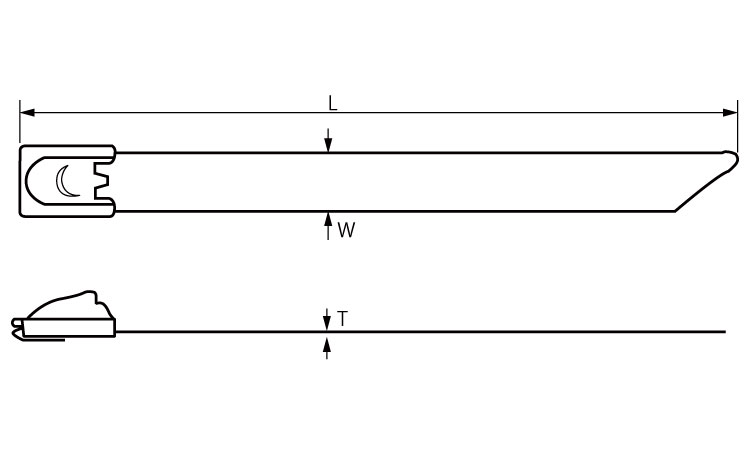 結束バンド(黒色(DKーB
