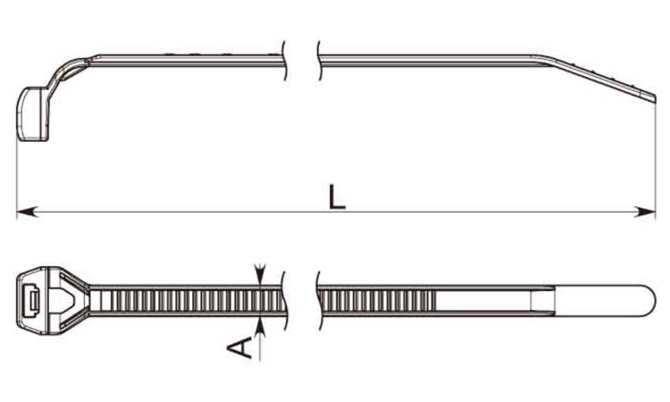 ローヘッドタイ(耐熱ベージュ 80.0