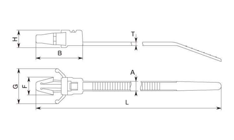 プッシュマウントタイ 30.0