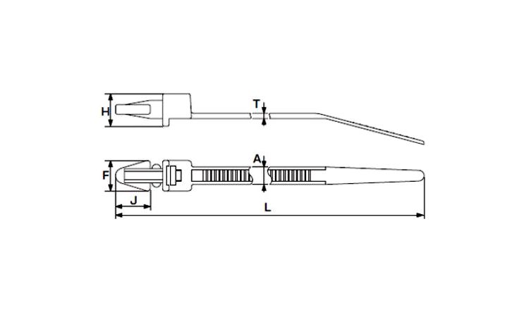 プッシュマウントタイT30RSF 30.0