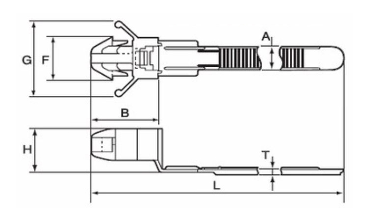 プッシュマウントタイOSHS