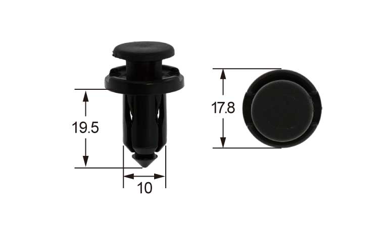 カークリップ(バンパーNー004
