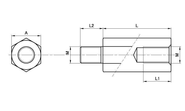 BS六角スペーサー(BSBーCE
