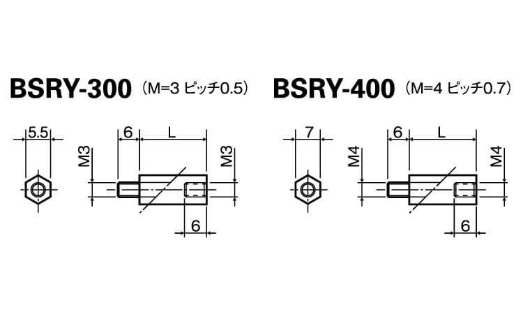 レニースペーサー(六角(BSRY