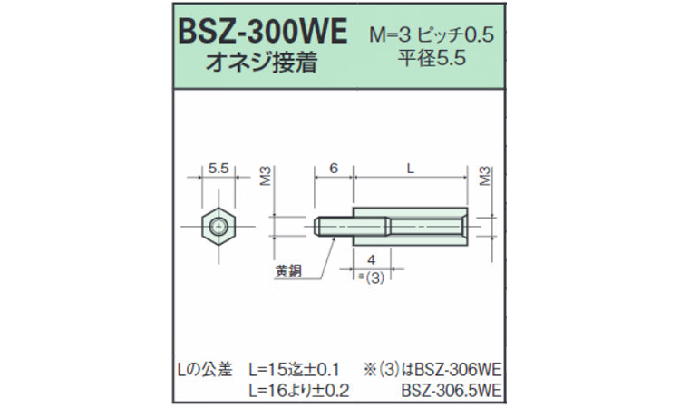 PBTスペーサー(六角BSZWE