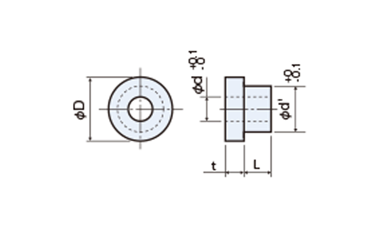 ジュラコン(POM)ブッシュ(D