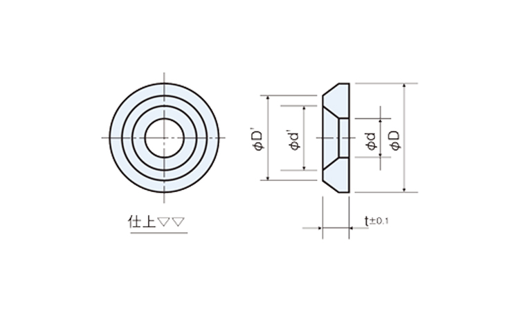 ジュラコン ロゼットワッシャー 3.0