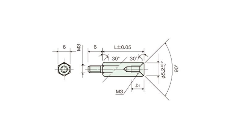 ステンスペーサー六角 KSUーB