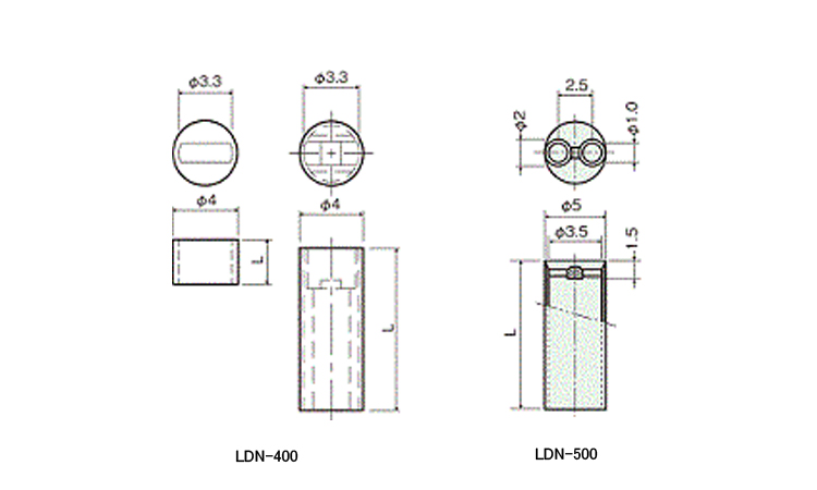 LED取付スペーサー2本足LDN