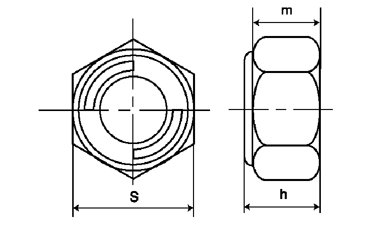 Vナット(ウィット 3/8