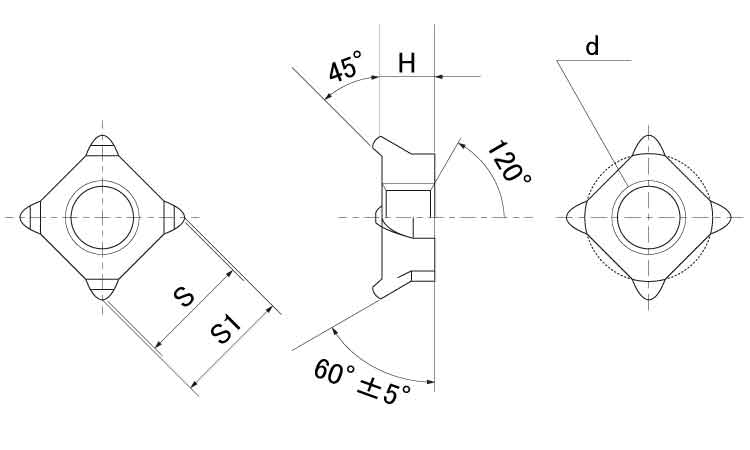 四角ウエルドセンターロックナット 4.0