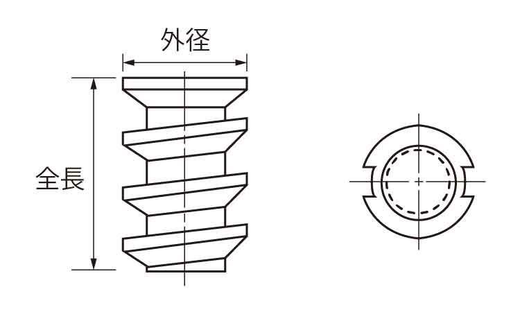 ウッドシールド(ツバ付ウイット 20.0 3/8