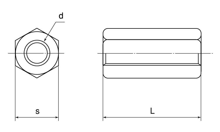 高ナット(ウィット 20.0 1/4