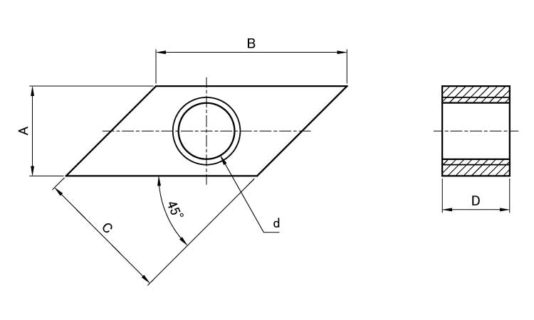 菱形ナット(B) 5.0