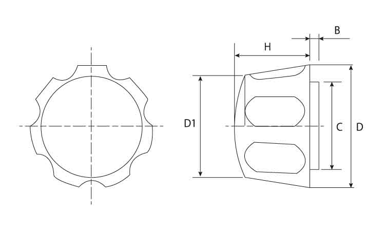 花ナット(白 NO.3 4.0