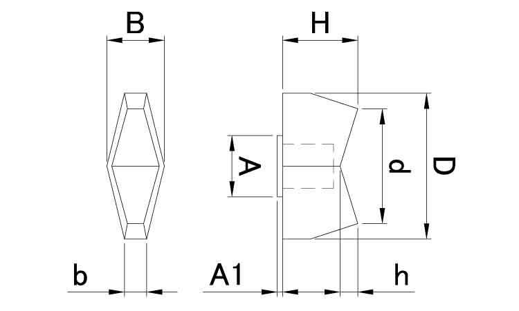 黒 ナイロンWナット3 8.0