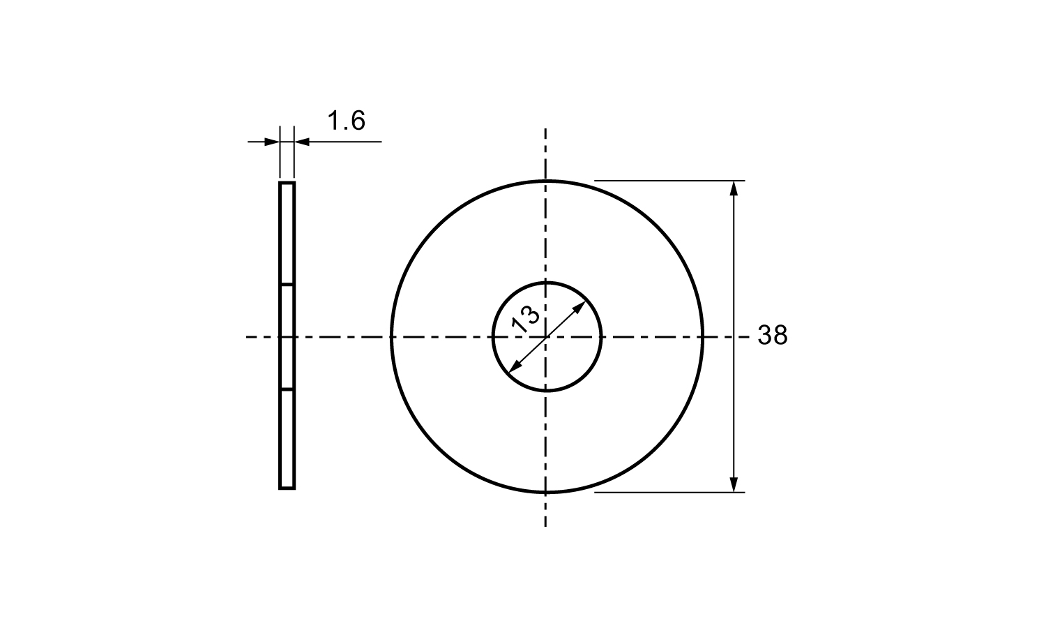 丸平座金(断熱材ナット用