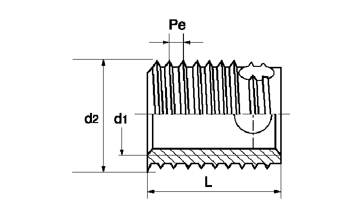 エンザート(ミツ穴348ー小外径三つ穴長寸