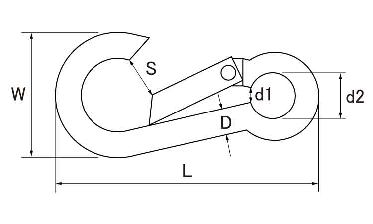 スナップフック BW型 4.0