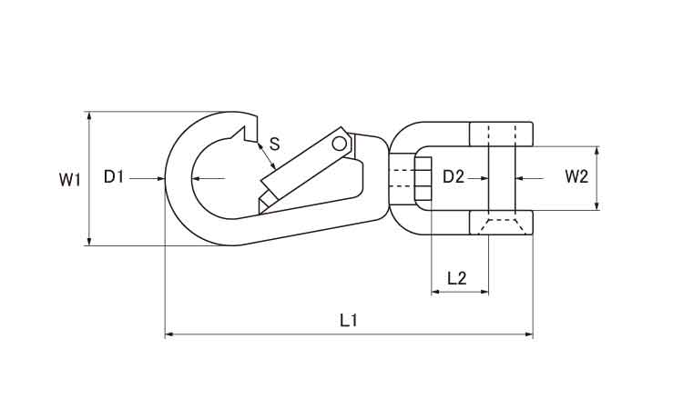 スナップフックシャックル 5.0