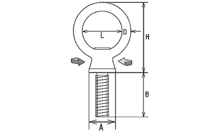 回転アイボルト(ブねじ 6.0