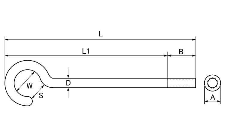 ロング吊りフック 10.0