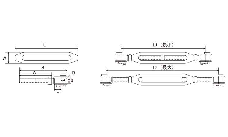 枠式ターンバックル(J&J 5.0