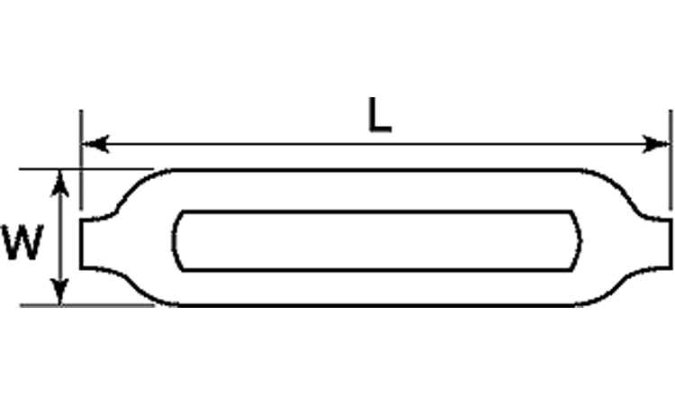 枠式ターンバックル(枠のみブねじ 4.0