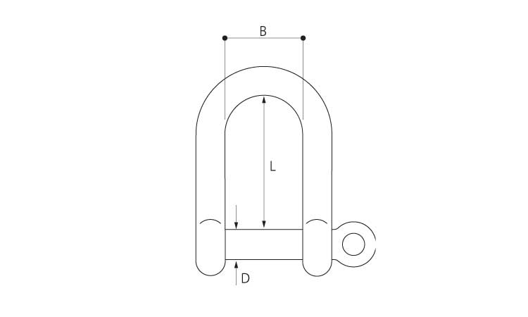 捻込シャックル ふじわら製 6.0