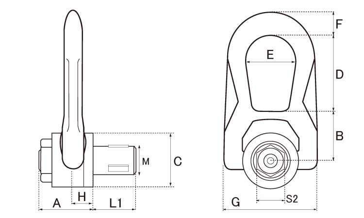 QLダブルスイベルリング(極東)