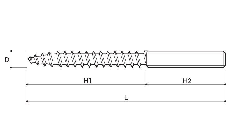 スクリューボルト(左ネジ)