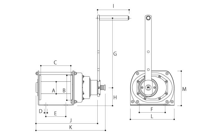 ウインチ(PSWシリーズ回転式)