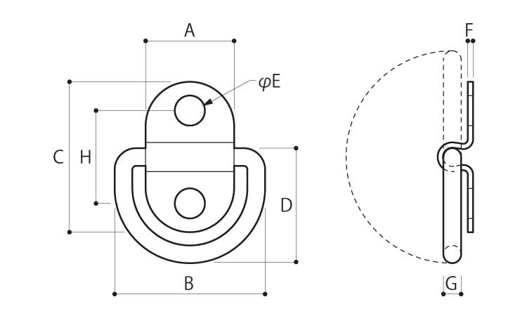 グランドフック2(両サイド固定型