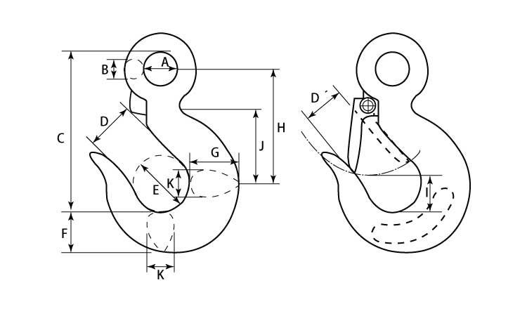 NCフック(バネ付き 5.0