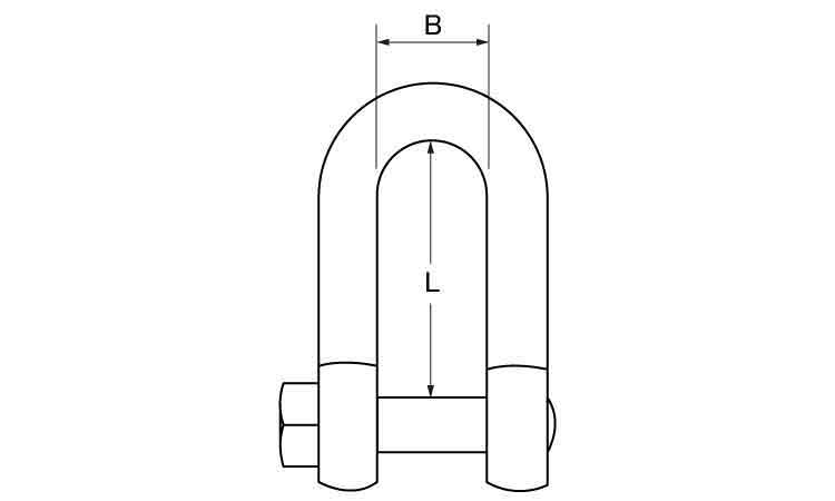 角頭シャックル(太ピン 12.0