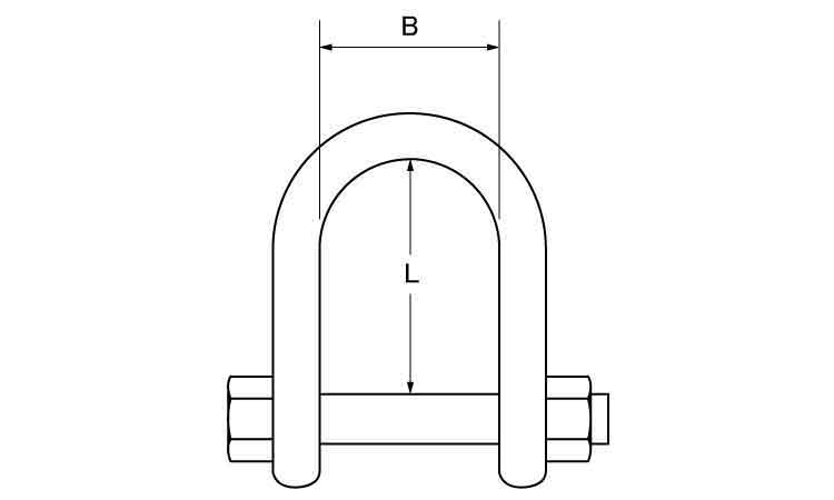 ナット止シャックル 12.0