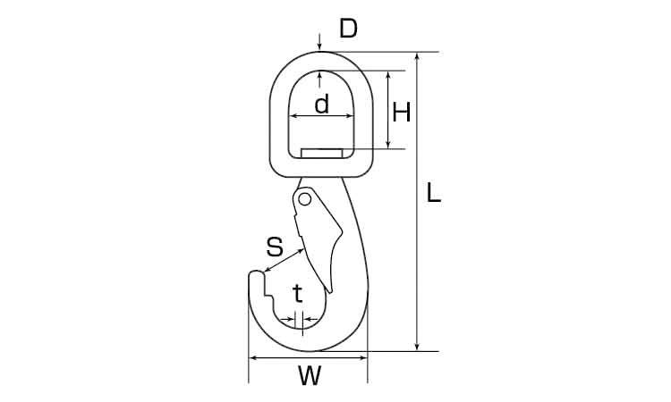 スイベルアイスナップA型(ひめじ 3.0