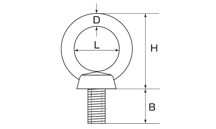 アイボルト(ロストワックス製・ミリ 4.0