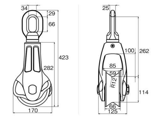 強力吊ローラーⅡ型(ベアリング入