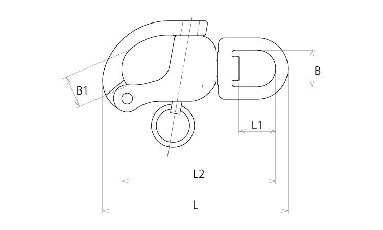 スナップシャックル(浅野金属製