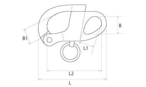 スナップシャックル固定型