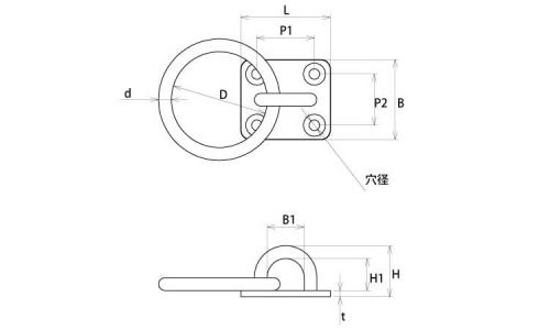 座付丸環(アイプレート型