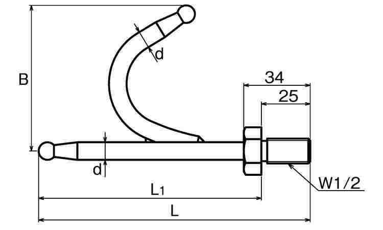 ボートハッカー捻込み式(接続用P